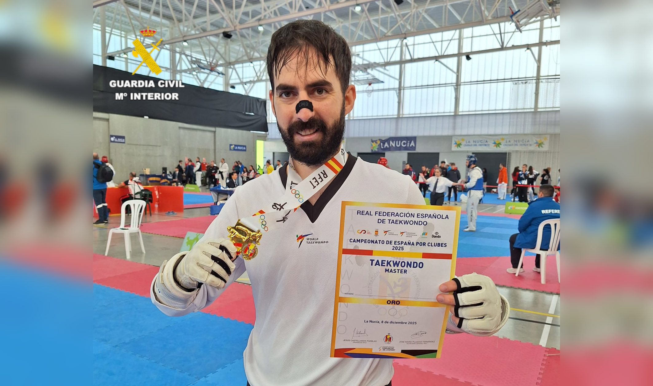 20251212 Segorbe Guardia Civil oro en taekwondo