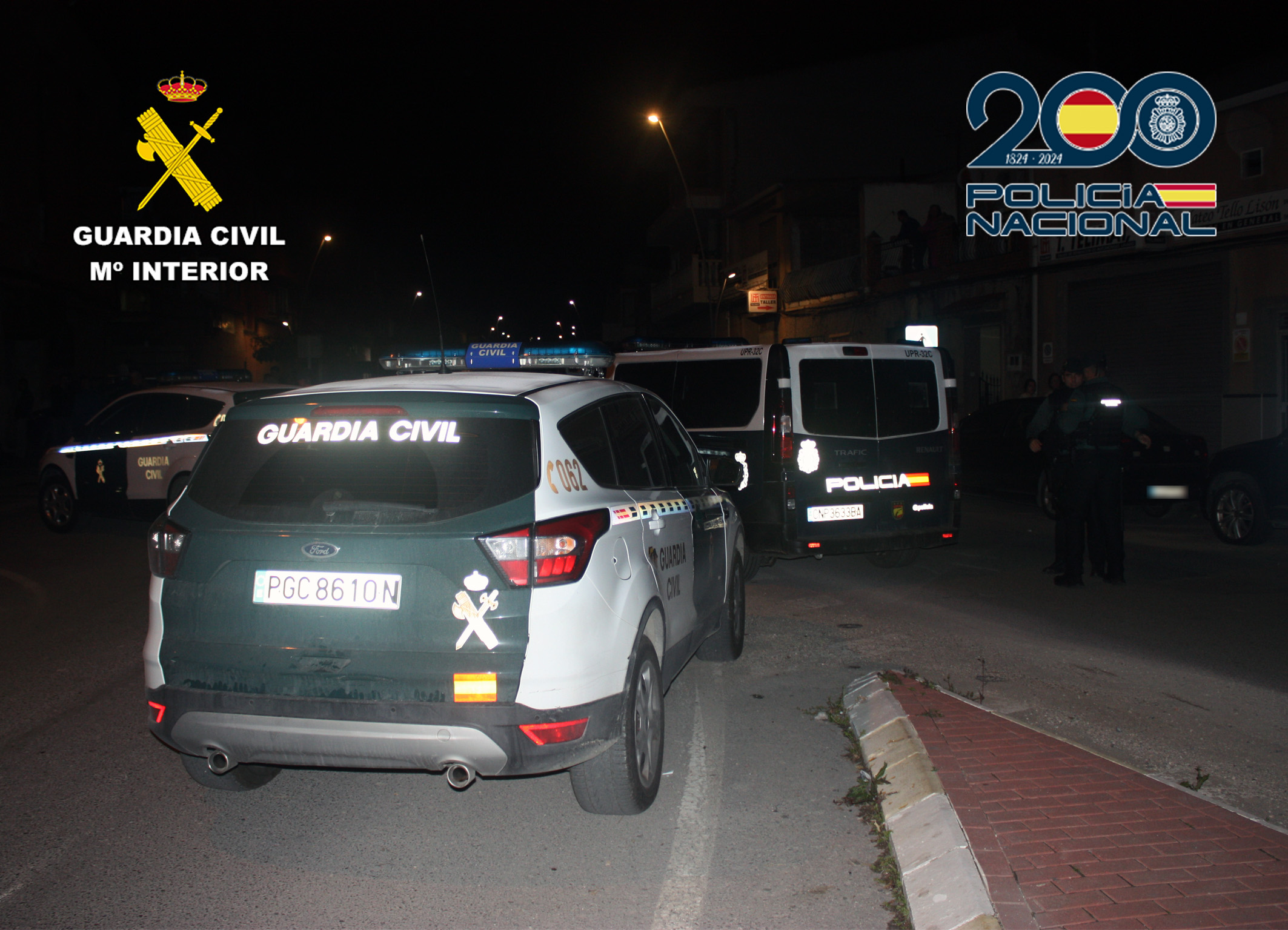 20260330 OPERATIVO policia guardia civil INSPECCION SEG CIUDADANA Y EXTRANJERIA ALGUAZAS GC Yjpg