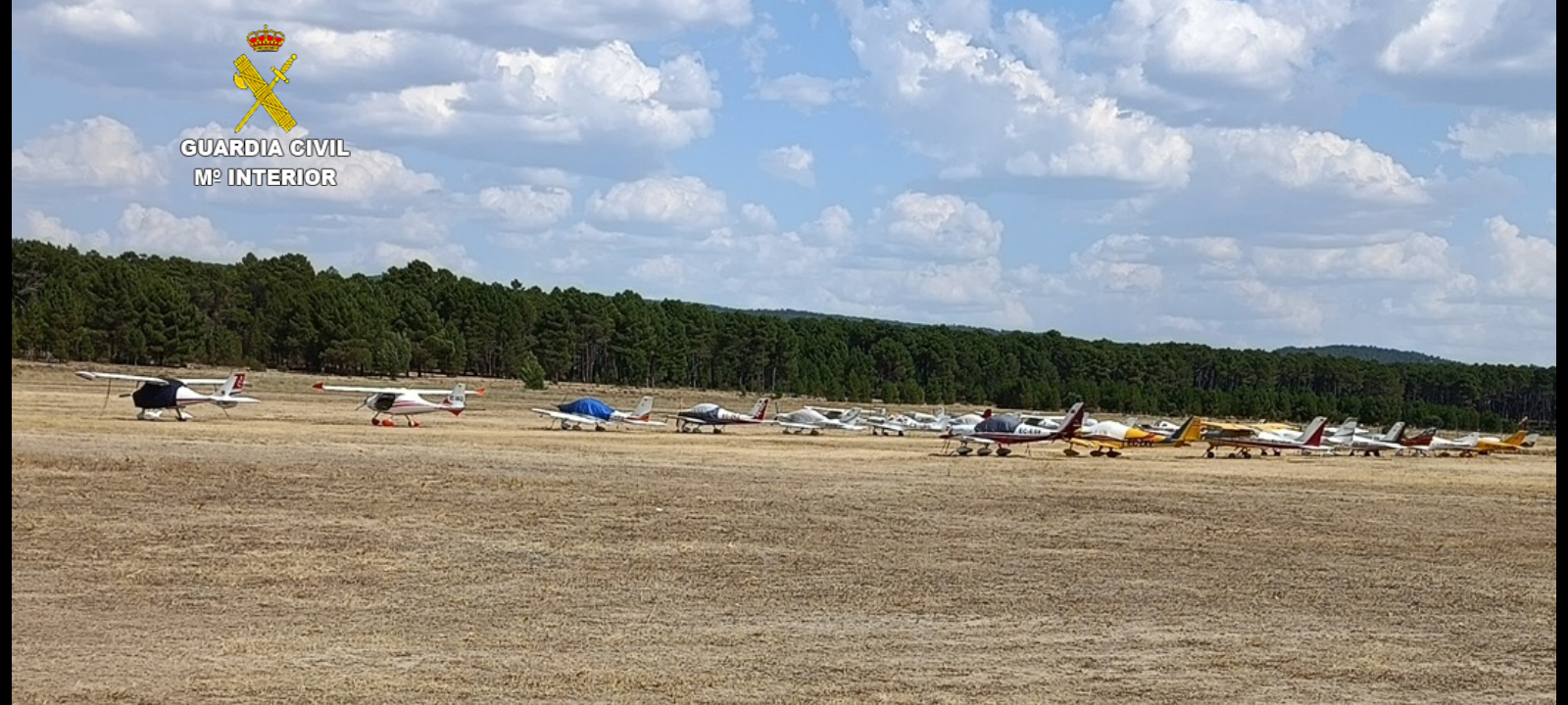 Aeródromo de Sotos con la aeronaves