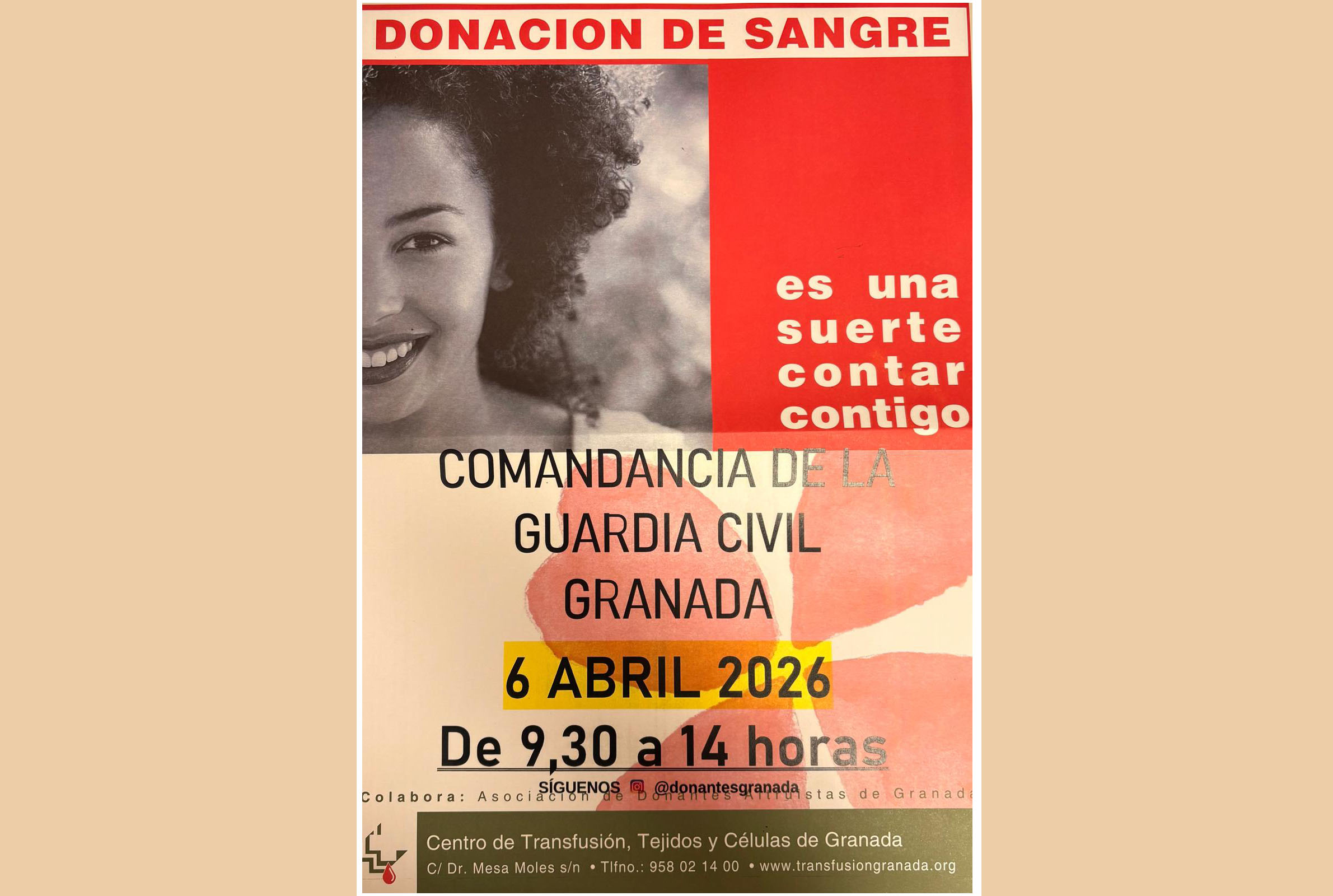 CARTEL DONACIÓN SANGRE
