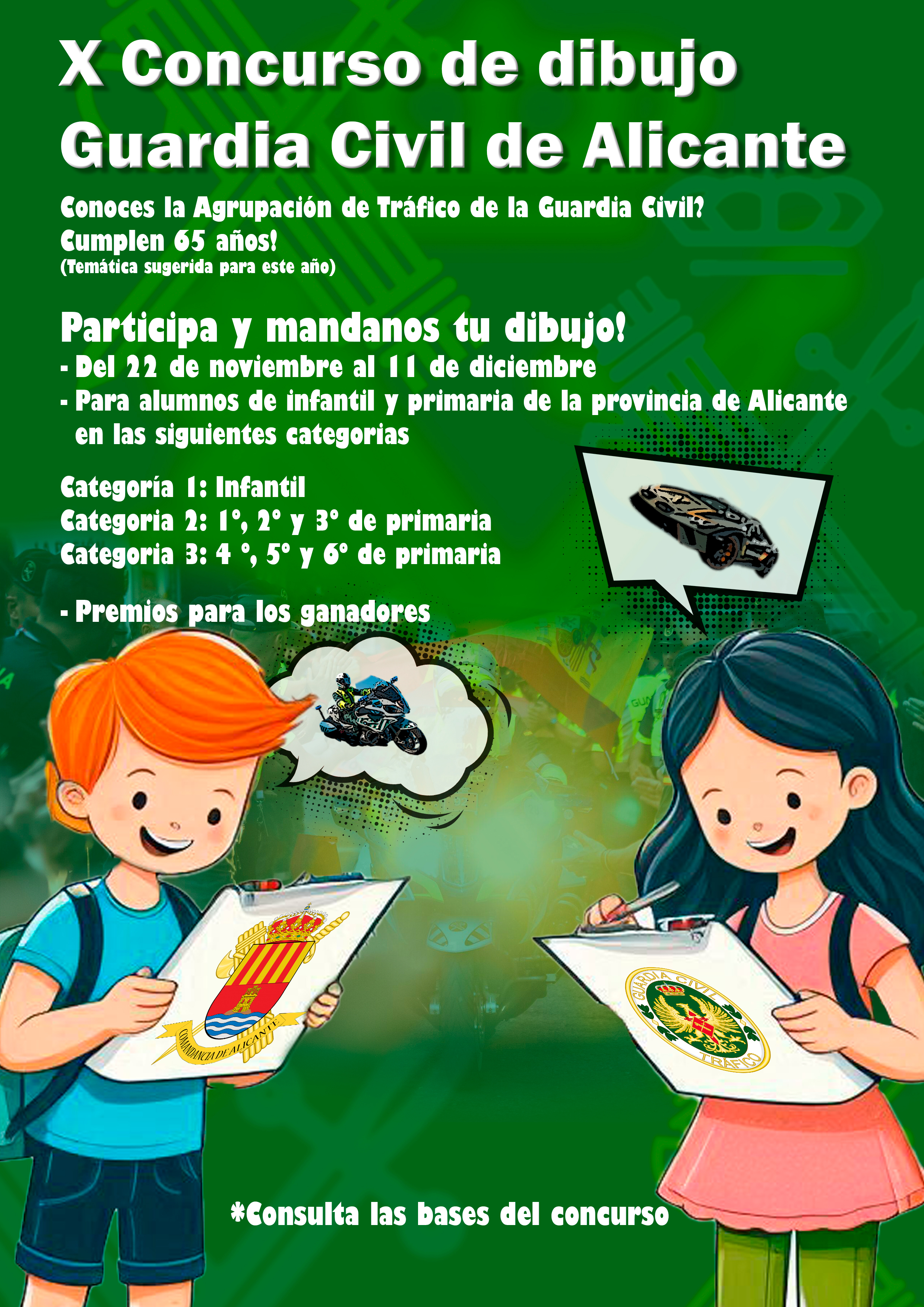 CARTEL X CONCURSO DIBUJO GC ALICANTE 2024