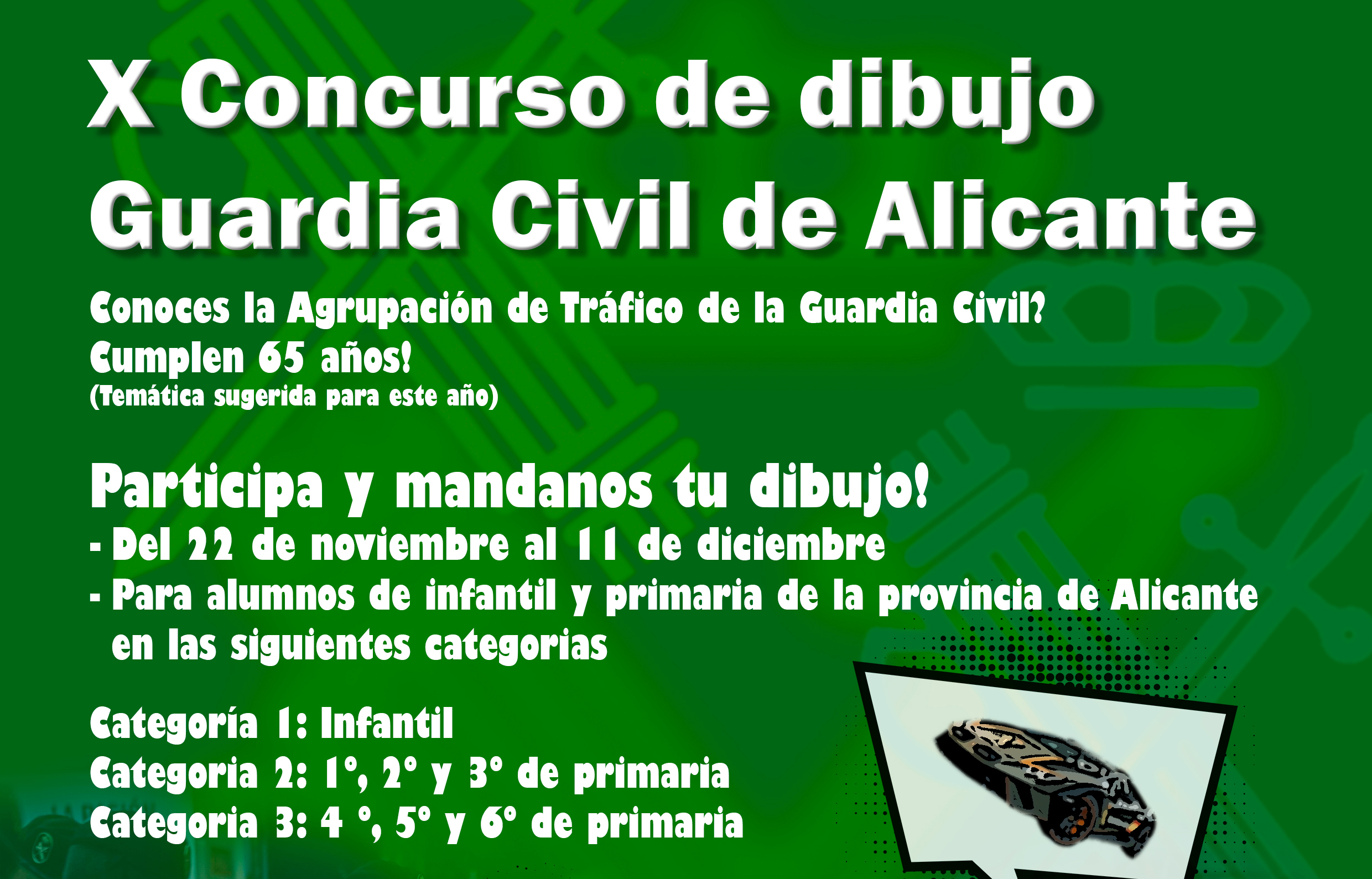 CARTEL cabecera X CONCURSO DIBUJO GC ALICANTE 2024