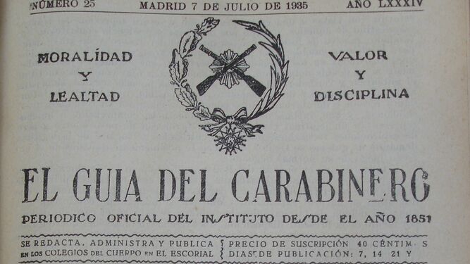 Cabecera boletin Guia Carabinero publicado