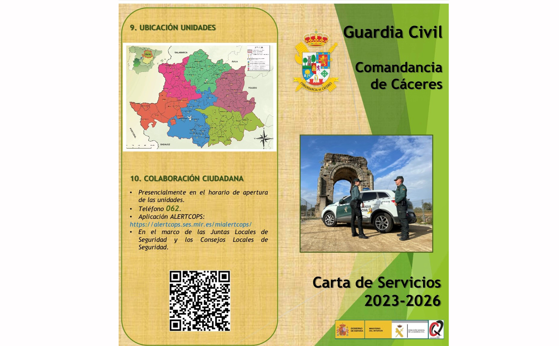 Carta de Servicios Comandancia de Cáceres