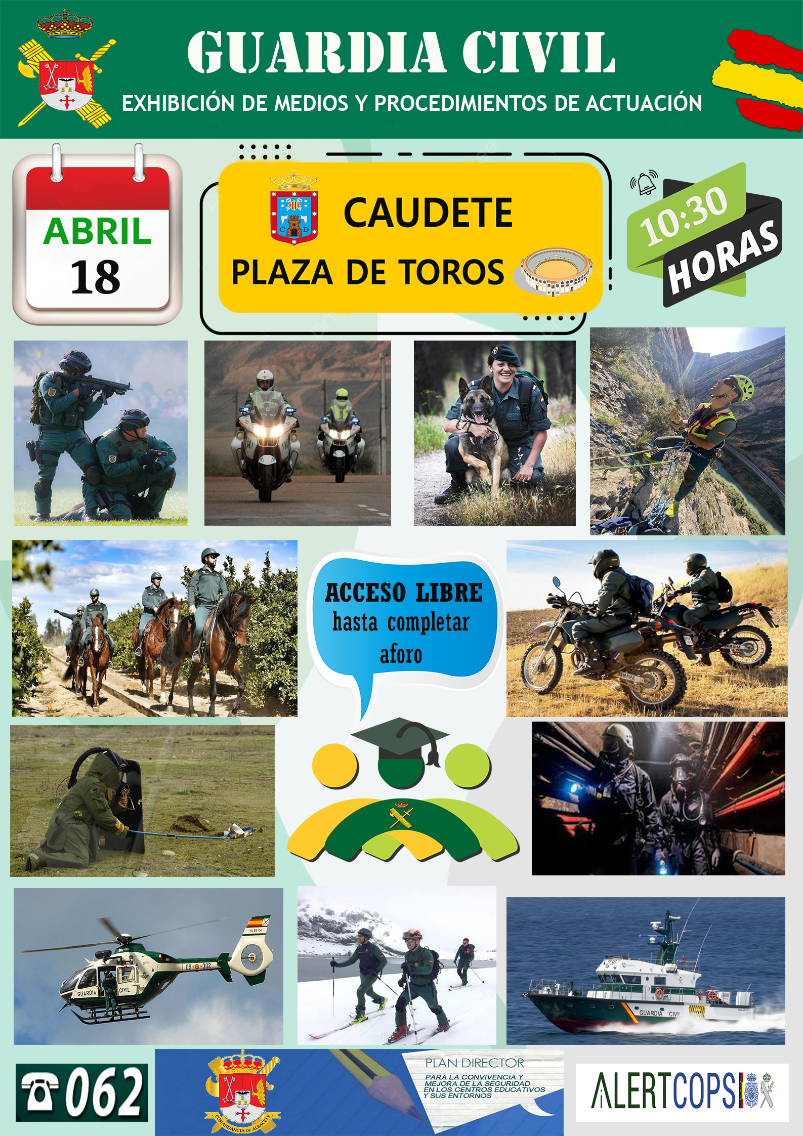 Cartel EXHIBICION CAUDETE 18 4 2024