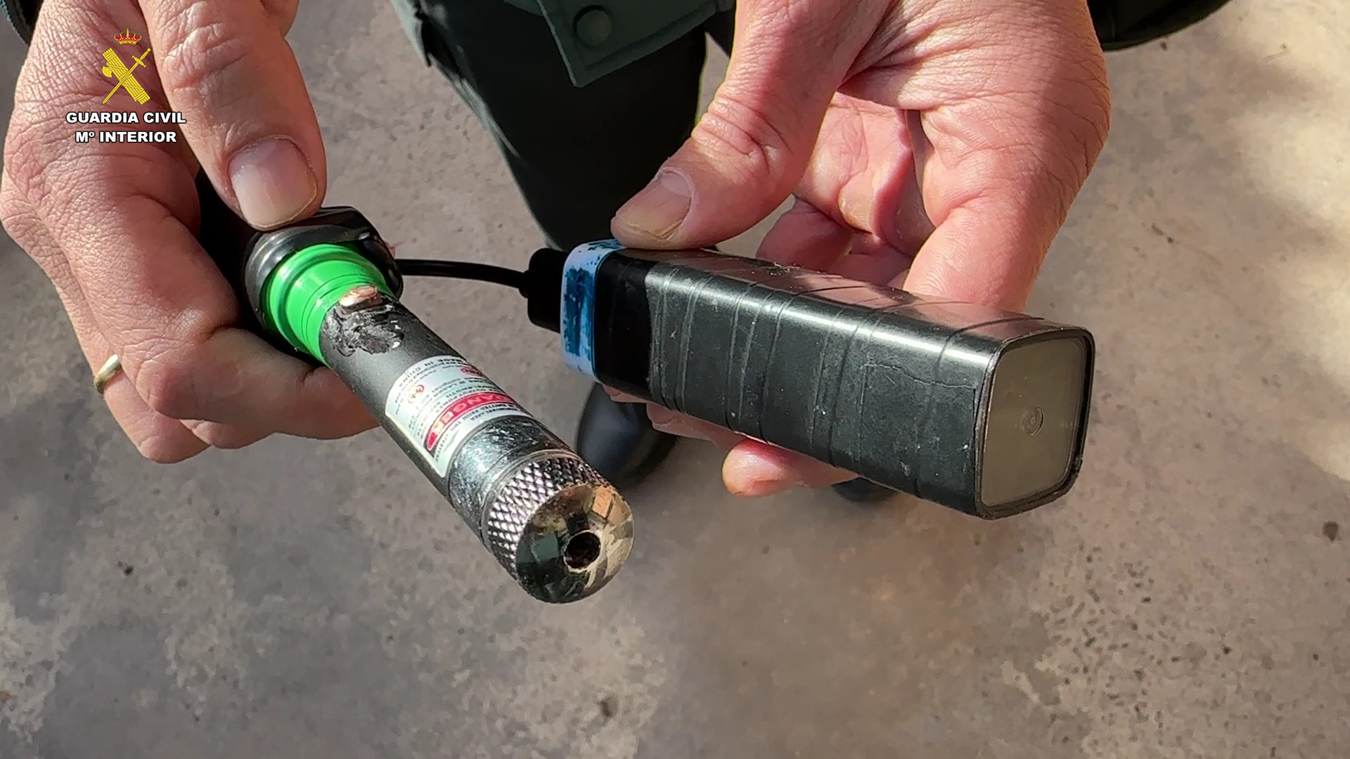 Denuncia puntero laser 1