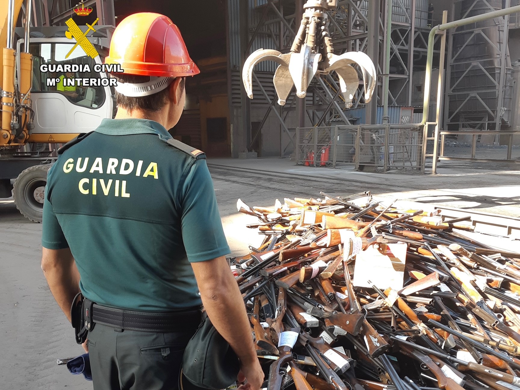 Destrucción armas Guardia Civil Cáceres