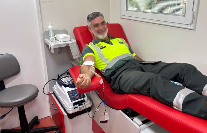 Foto GC. donación sangre foto de archivo