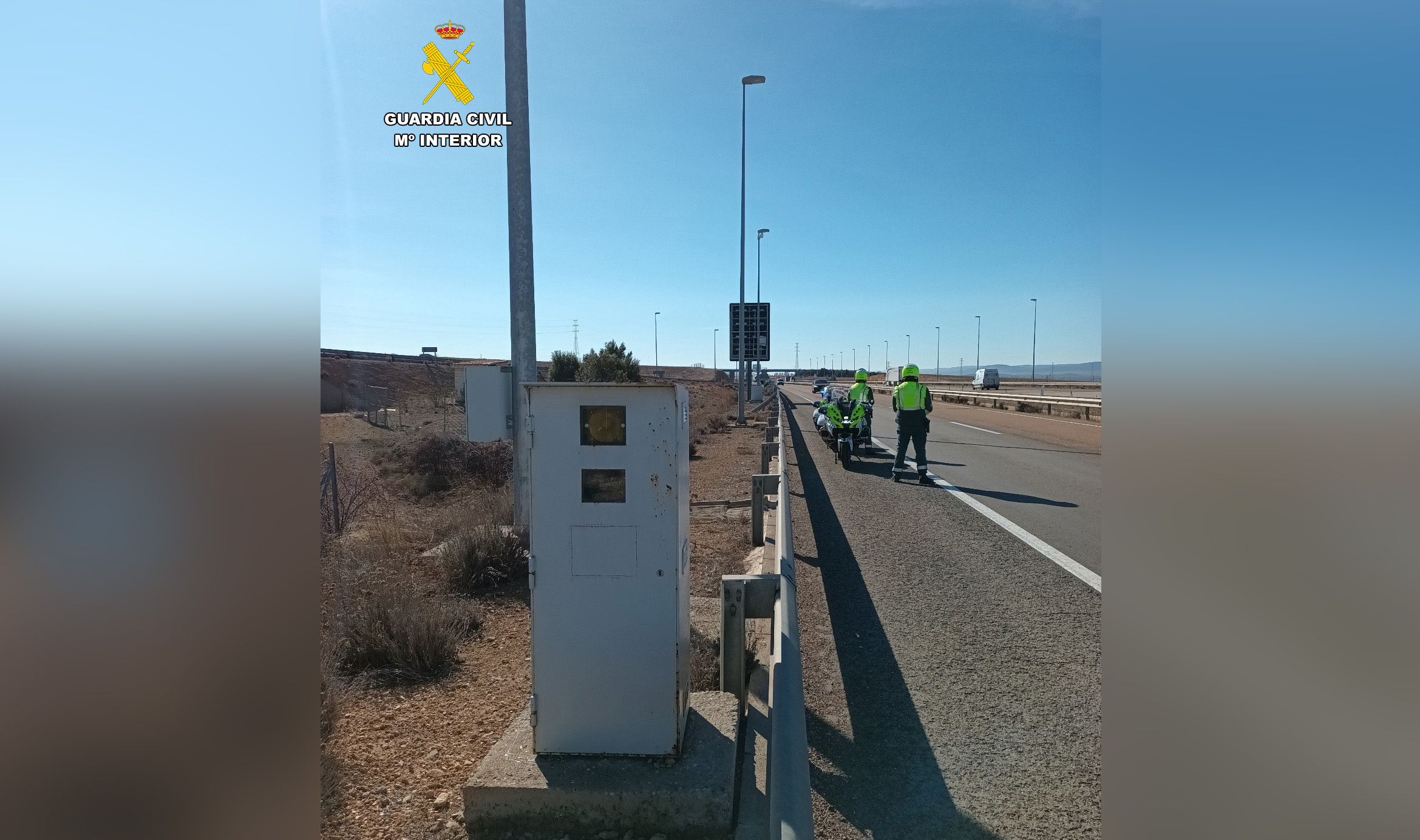 Foto copia radar trafico exceso velocidad