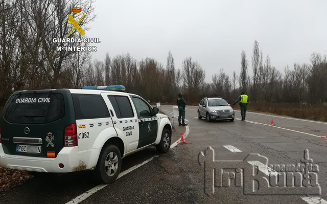 Fotocoche GC control en carretera marca agua