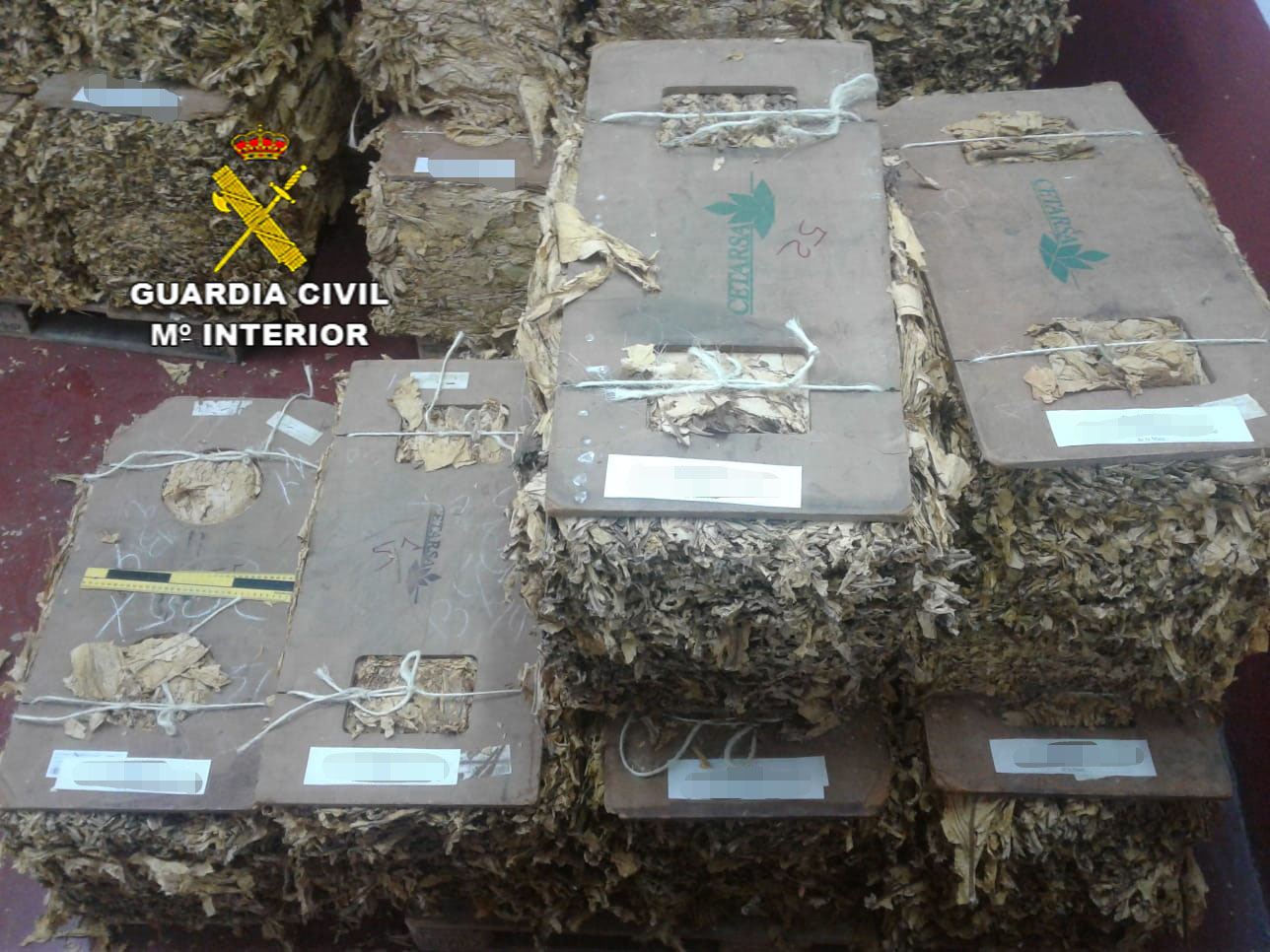 IMAGEN DE ARCHIVO. Fardos de tabaco