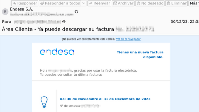 Imagen correo fraudulento hacen Endesa 1863423800 200488677 667x375