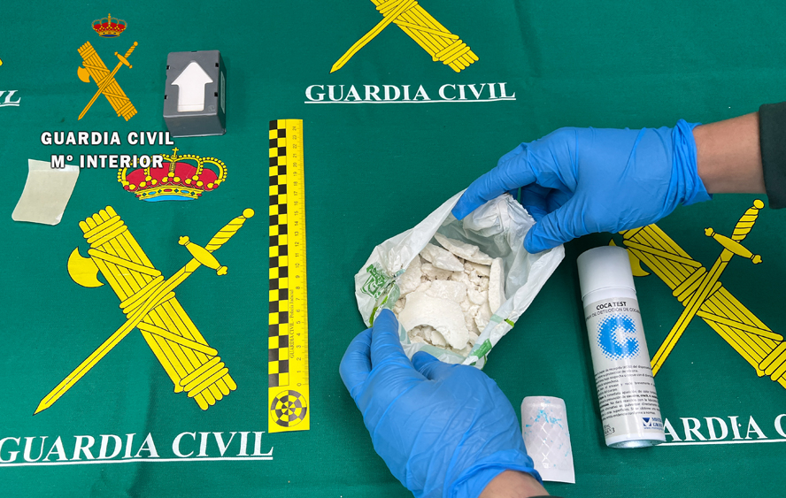 Imagen de la droga incautada