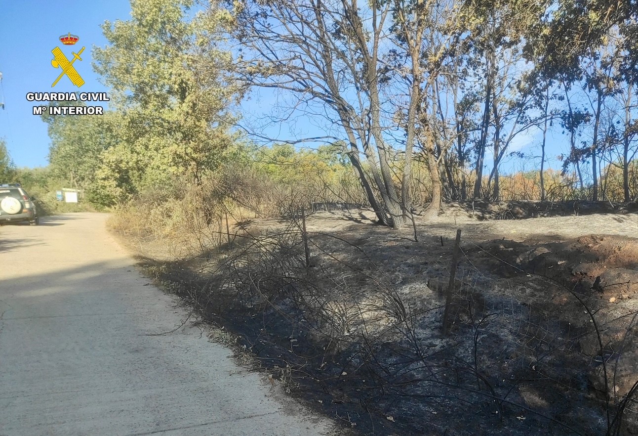 Imagen de la zona del incendio
