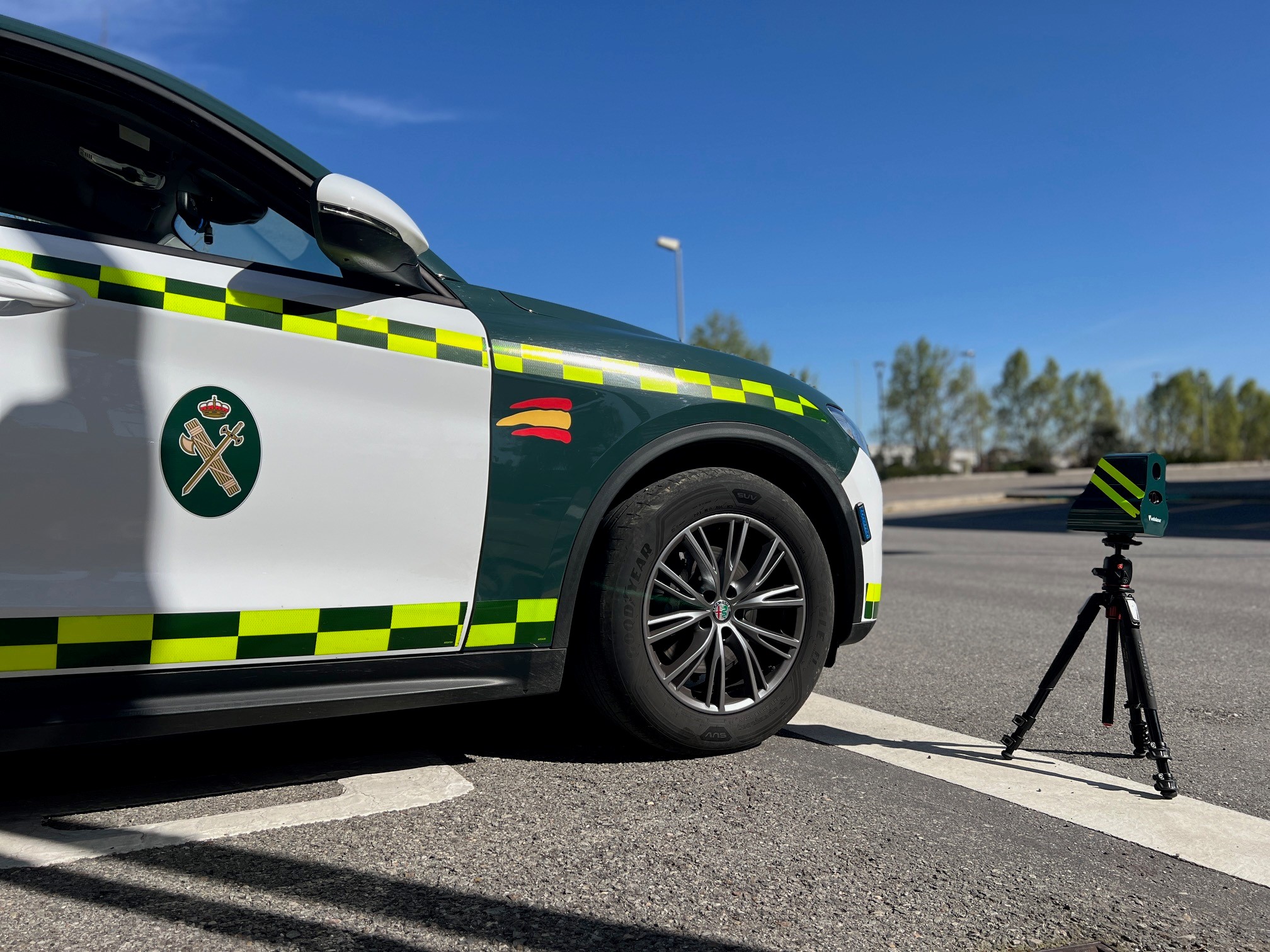 Imagen de un radar de la Guardia Civil de Trafico