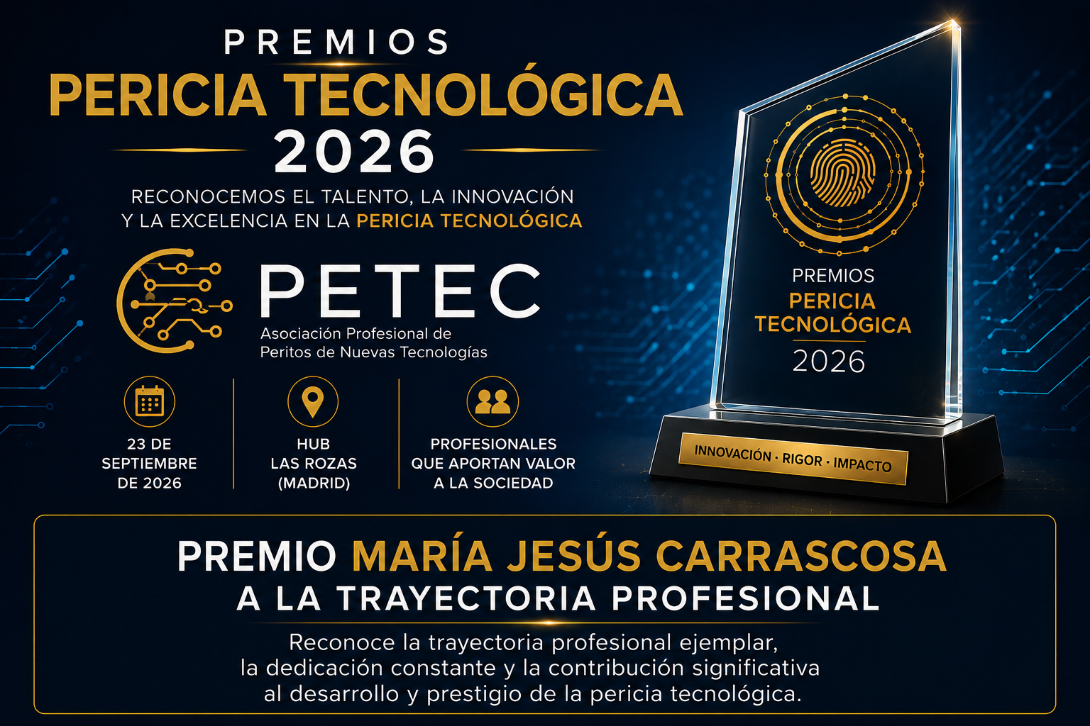 Imagen premio Maria Jesus Carrascosa a la Trayectoria Profesional