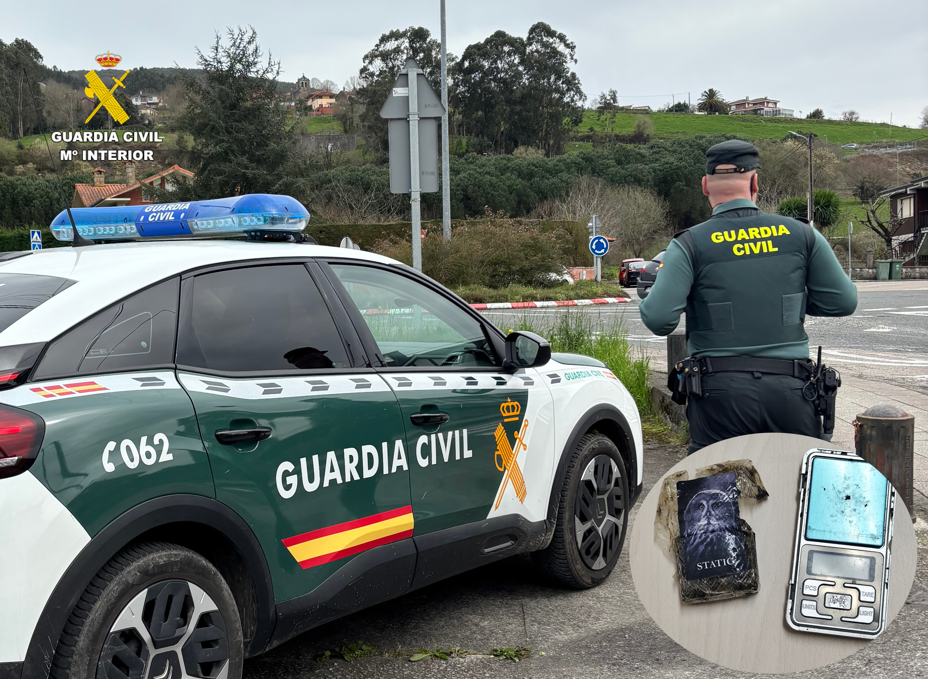 PATRULLA SERVICIO y efectos intervenidos