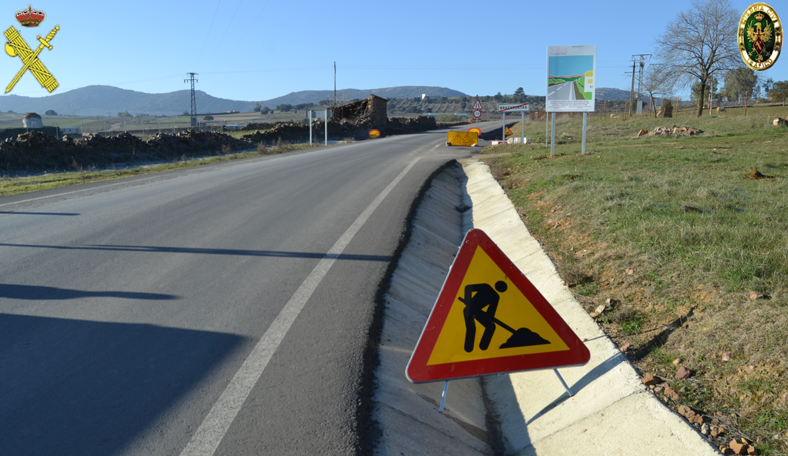 Panorámica carretera obras
