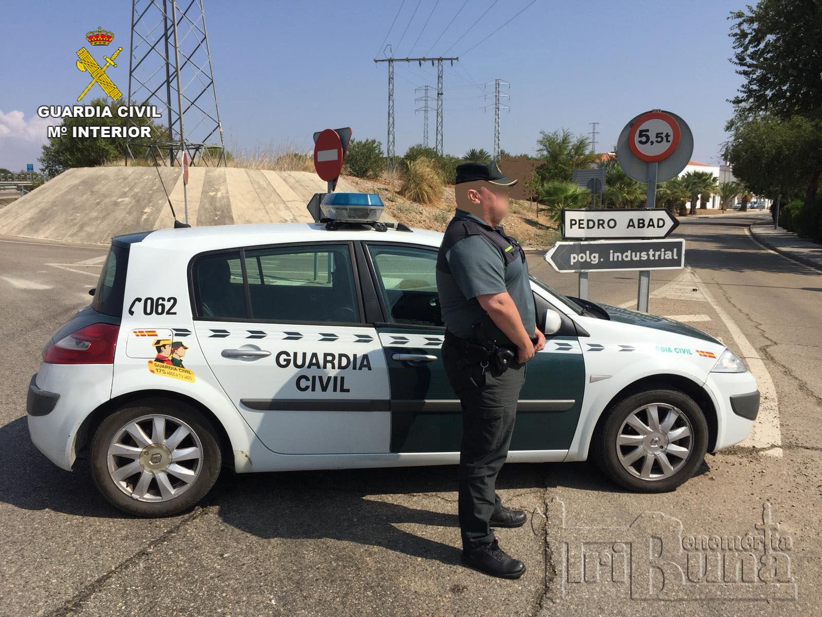 Puesto de El Carpio Seguridad Ciudadana en Pedro Abad marca agua