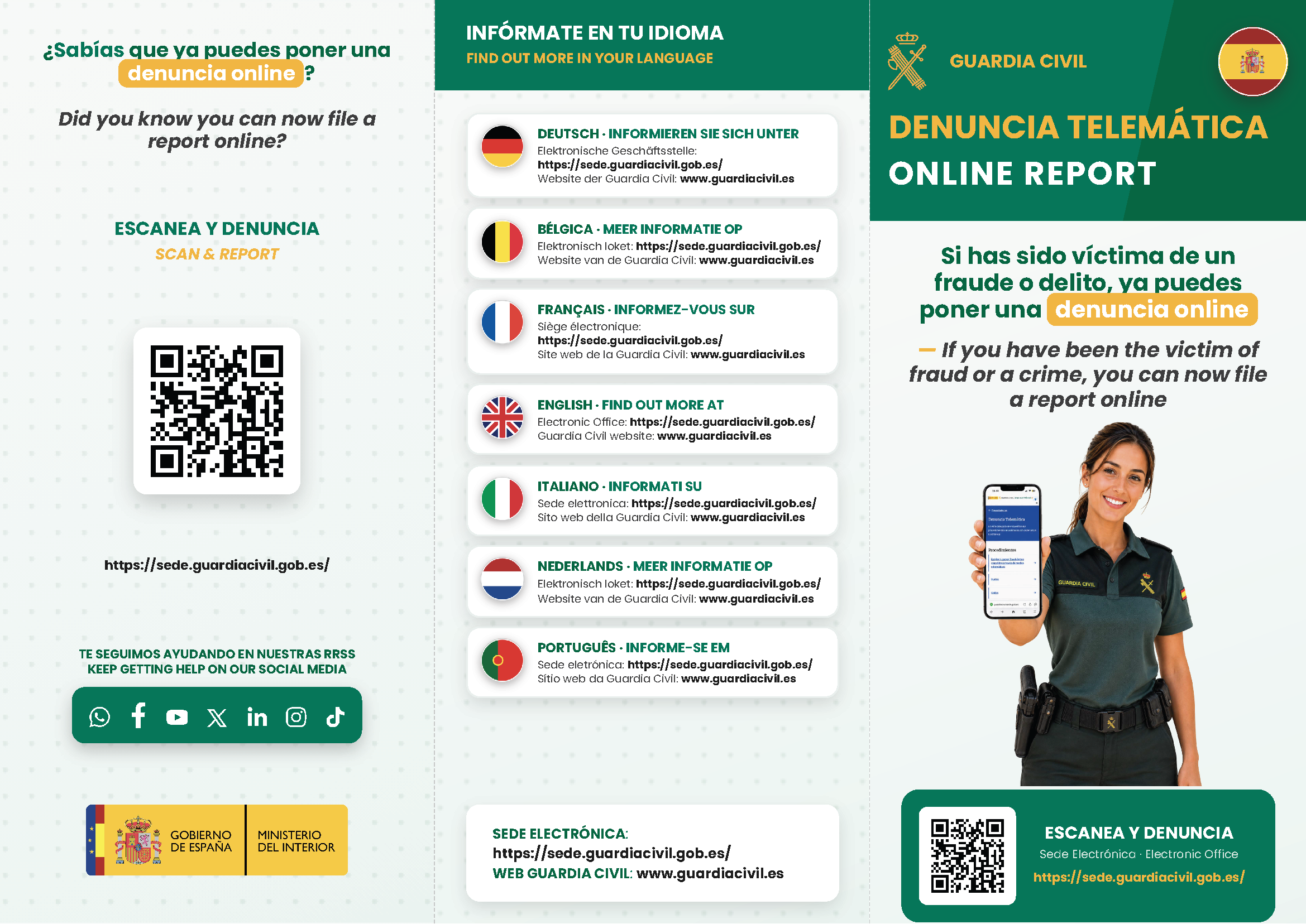 Triptico Denuncia Online EXTERIOR GC