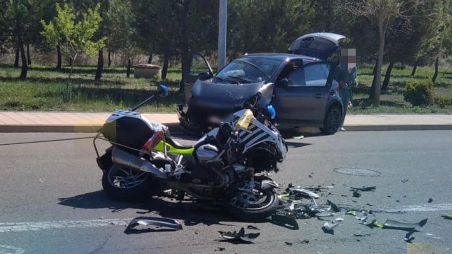 accidente motorista trafico navarra