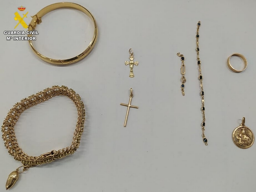 algunas de las joyas recuperadas