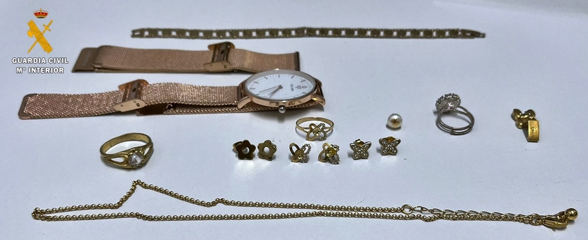 algunas joyas recuperadas