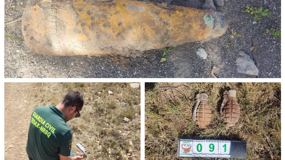 artefactos explosivos desactivados por los tedax en teruel