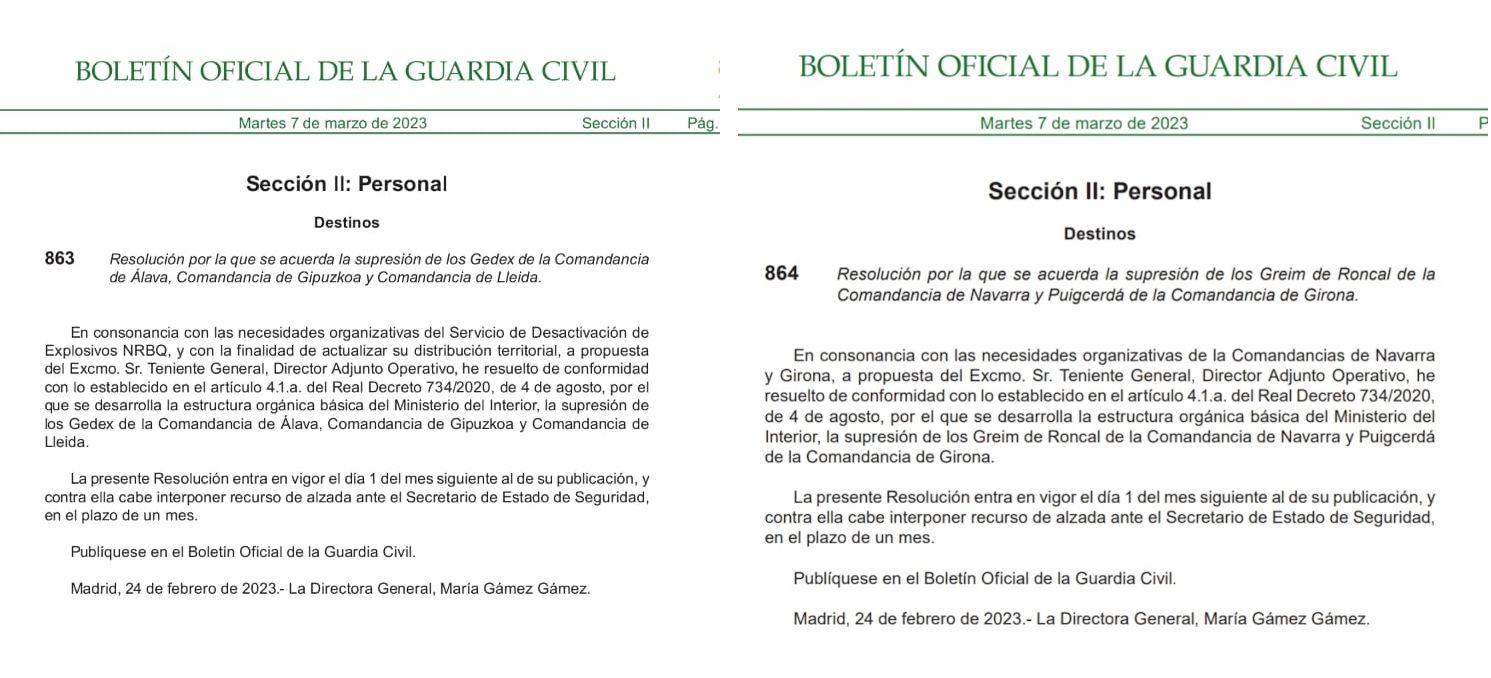 boletin guardia civil cierres greim gedex pais vasco navarra cataluna 080323