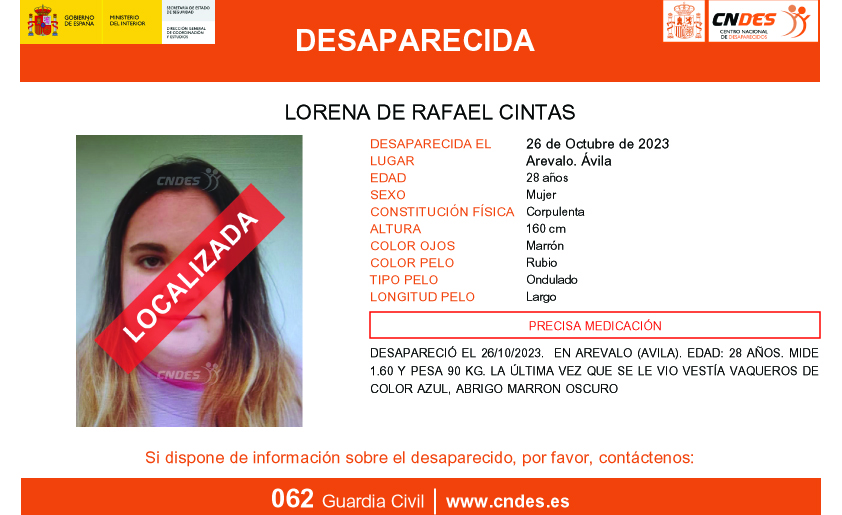 cartel Lorena De Rafael Cintas