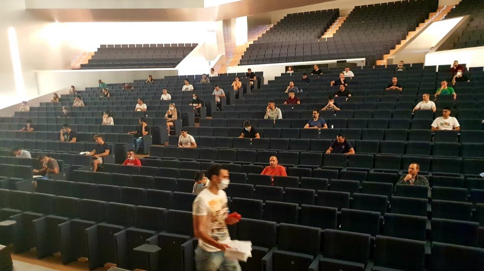 celebracion de oposiciones a policia local en el palacio de congresos