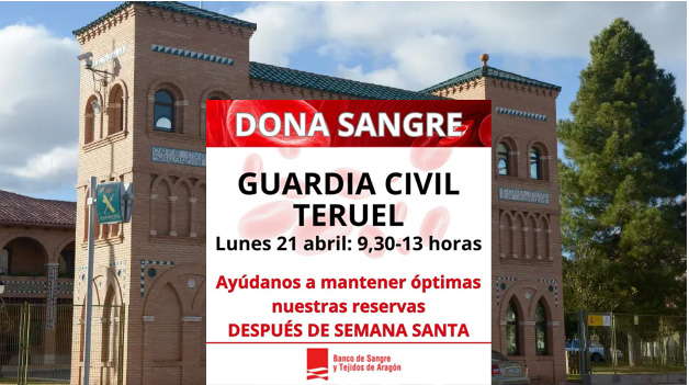 comandancia teruel dona sangre