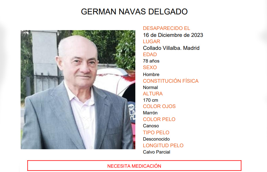 desaparecido madrid