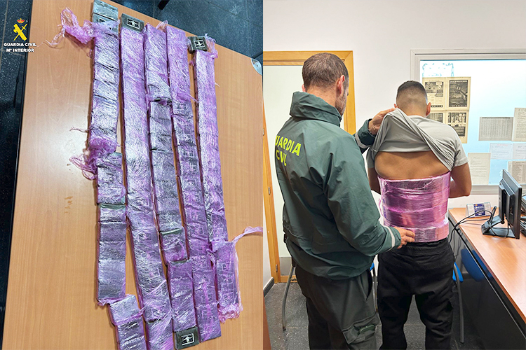 detenido guardia civil hachis faja 3