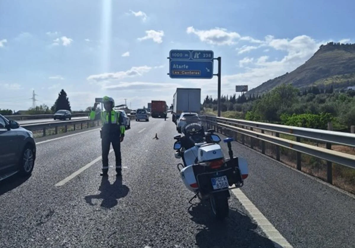 detenido provocar accidente camion huida granadal