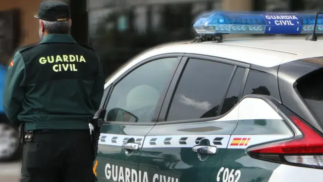 guardia civil vehiculo imagen de archivo