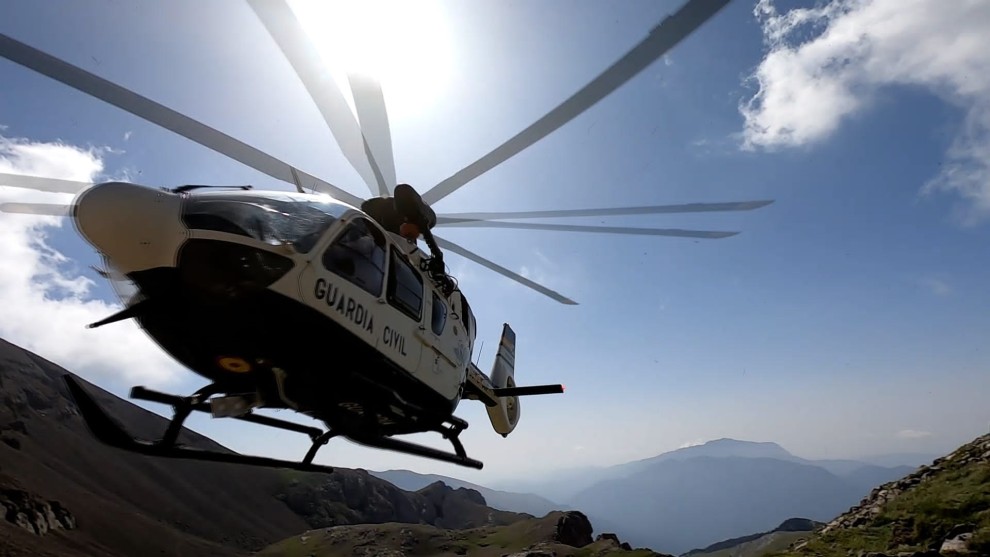 helicoptero greim rescate montana uhel