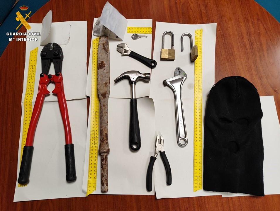 herramientas utilizadas para robo