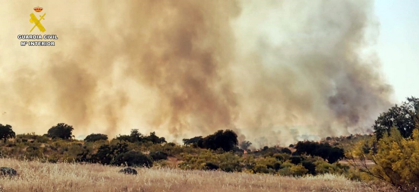 incendio paraje Monterrubio 2
