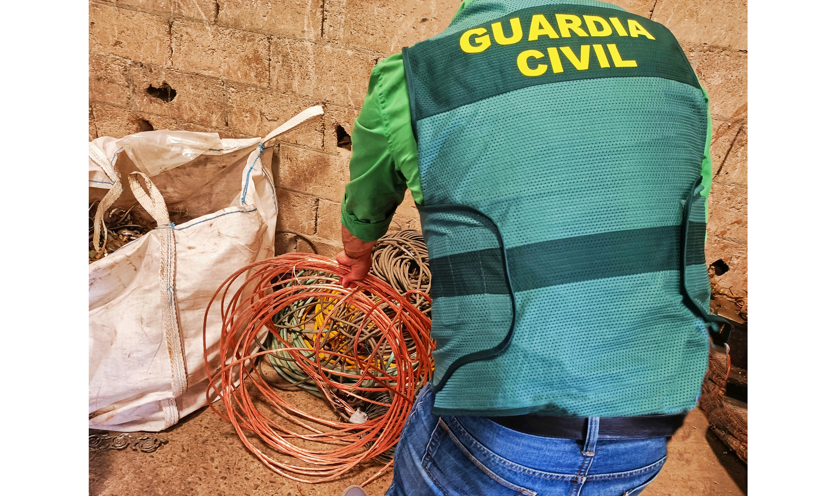 inspección Guardia Civil cobre