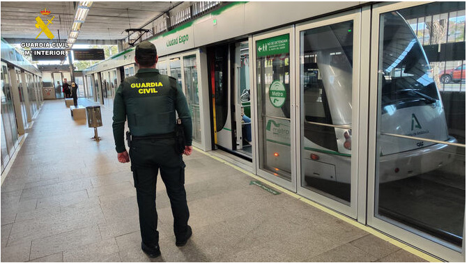 metro sevilla guardia civil