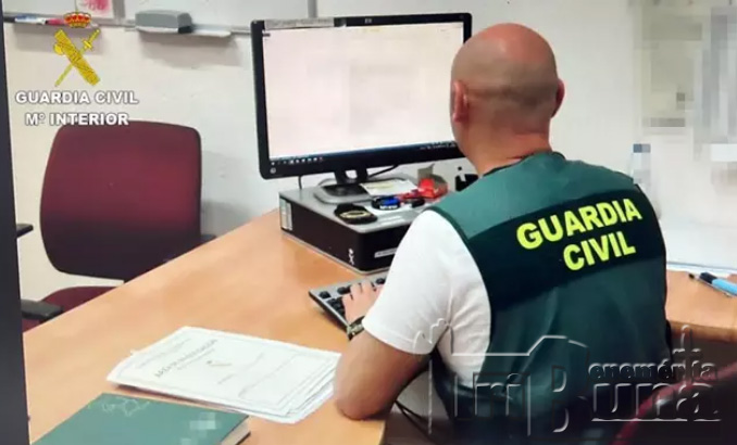 ordenador guardia civil marca agua tenerife