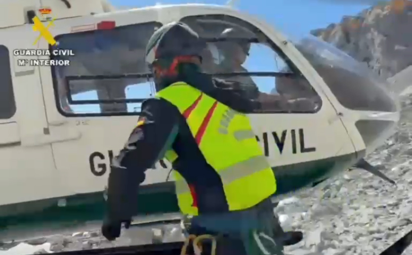 rescate greim montaña helicoptero