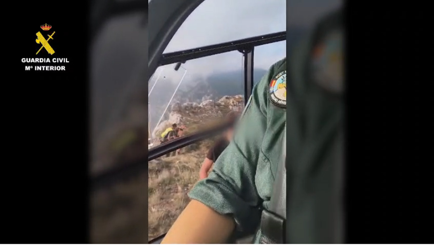 rescate helicoptero montaña