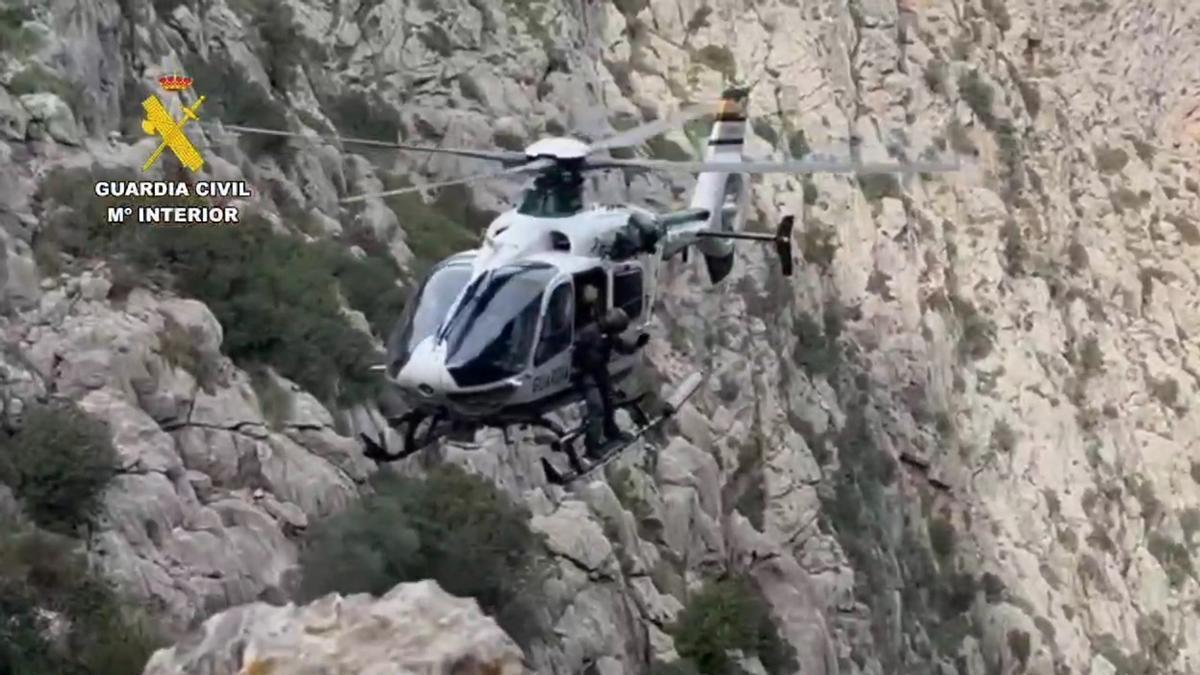rescate montaña helicoptero