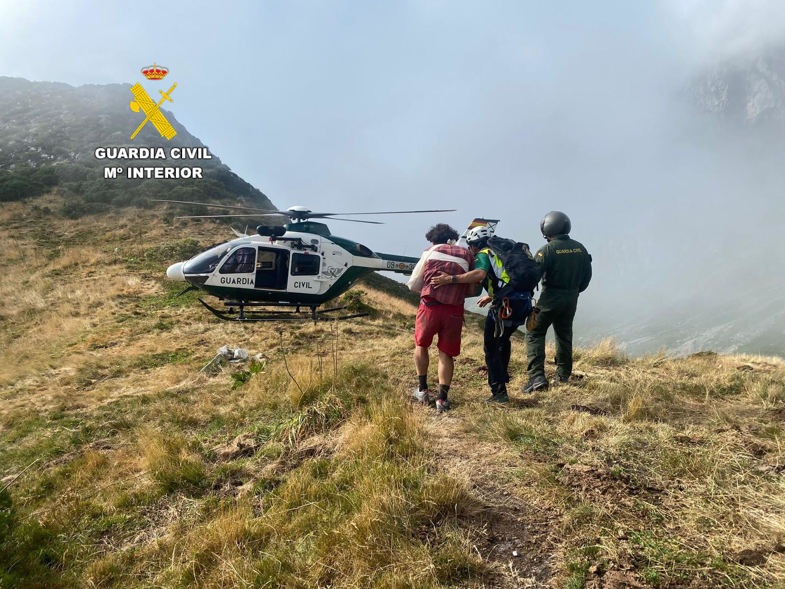 rescate montañero en Collado del Frade