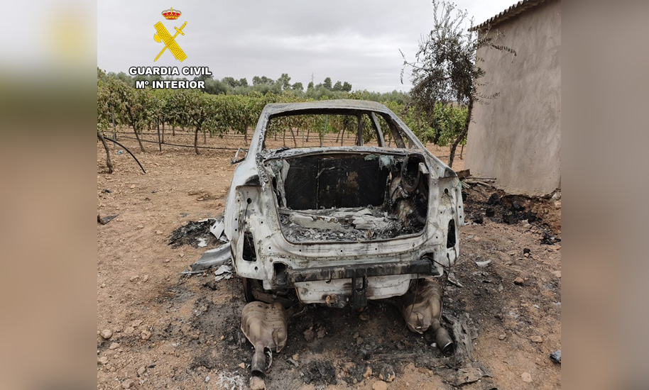 simulacion delito incendio vehiculo