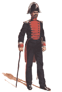 Teniente Coronel en uniforme de gran gala