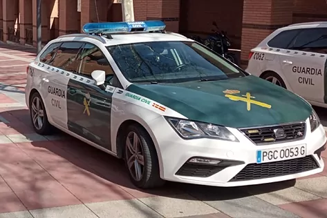 vehículo guardia civil madrid